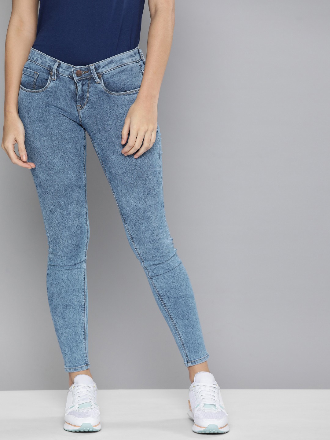 

HERE&NOW Women Blue Super Skinny Fit Stretchable Jeans