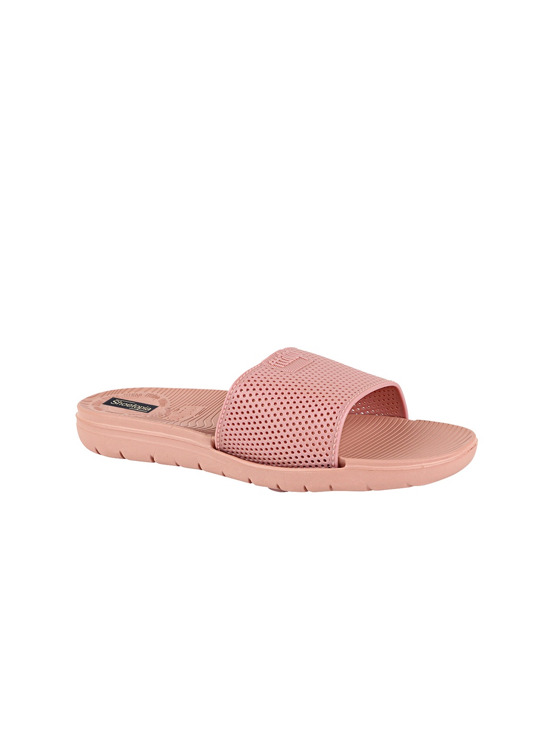 

Shoetopia Women Pink Solid Sliders