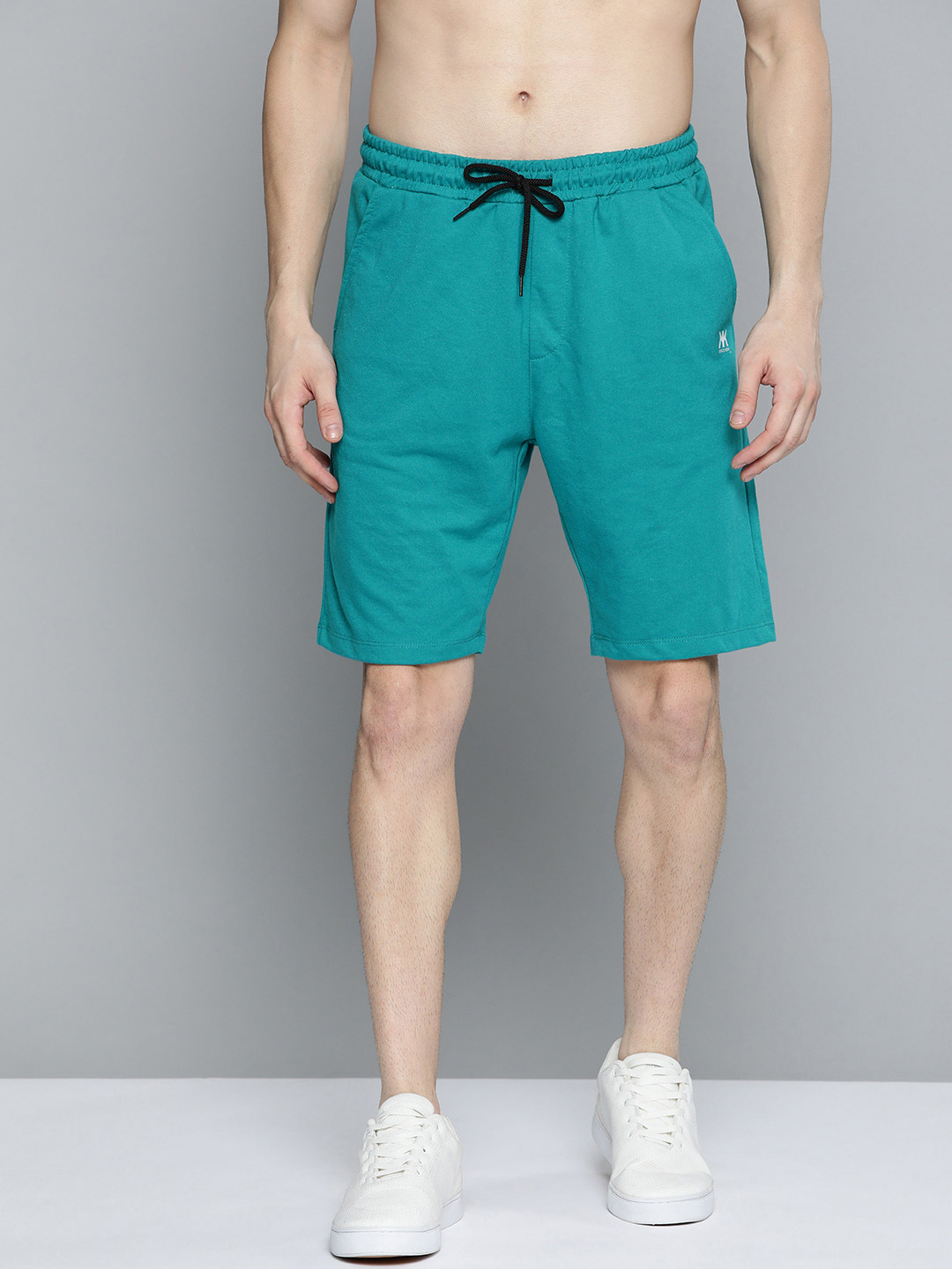 

Kook N Keech Men Blue Solid Pure Cotton Regular Shorts