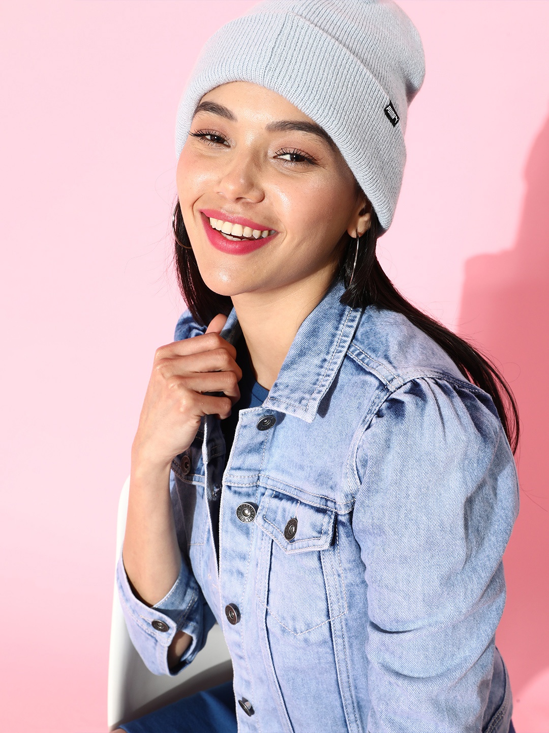 

Roadster Women Blue Washed Denim Trucker Jacket