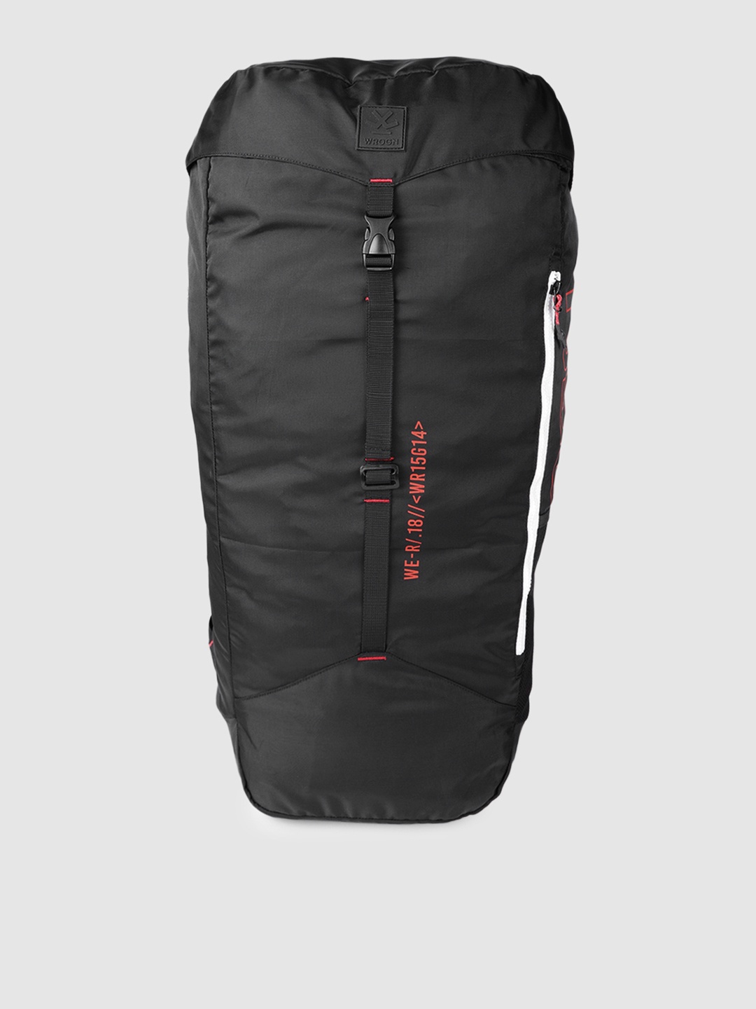 

WROGN Unisex Black Solid Flap Rucksacks