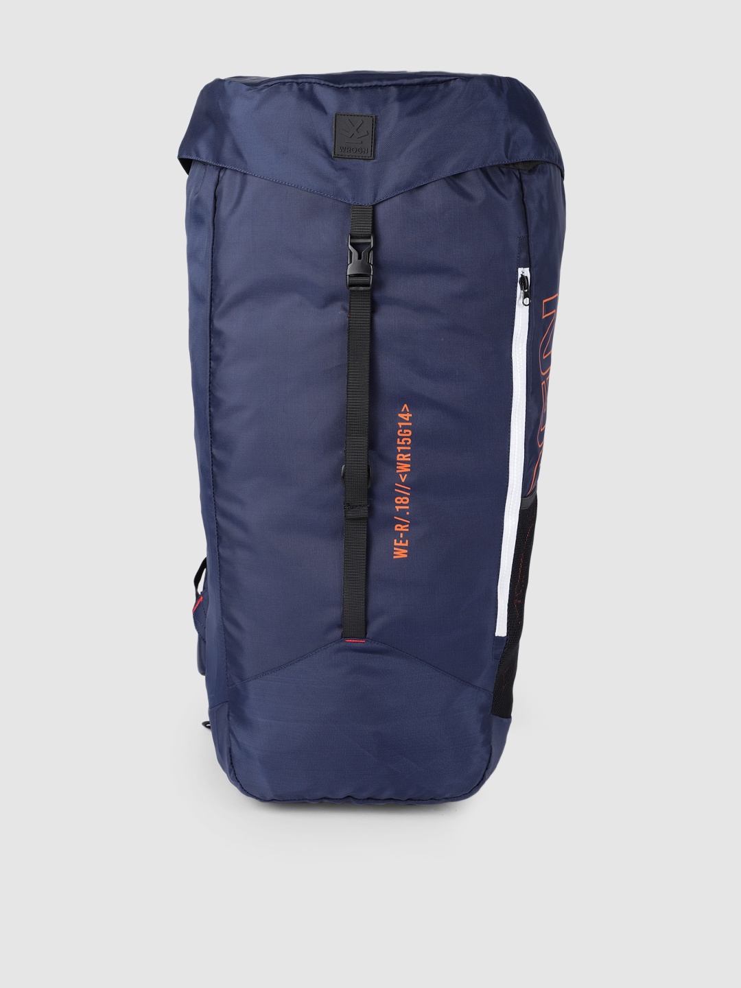 

WROGN Unisex Navy Blue Solid Flap Rucksack