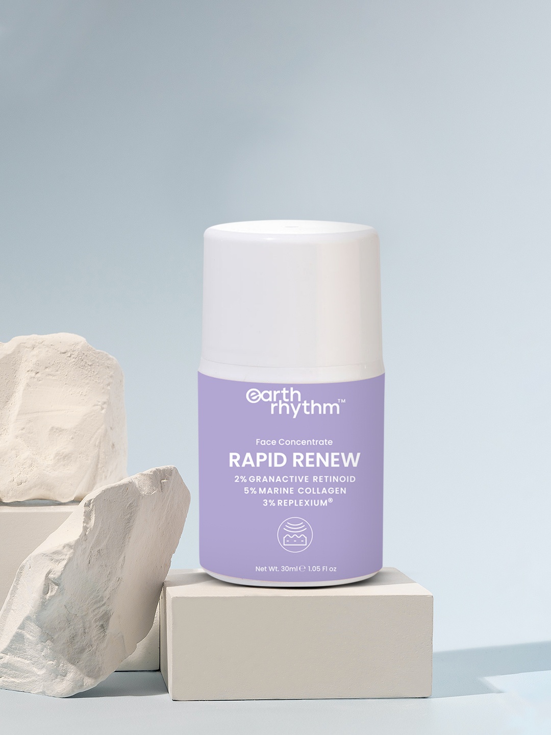 

Earth Rhythm Rapid Renew Concentrate 2% Retinoid + Squalane 30 gm, Grey