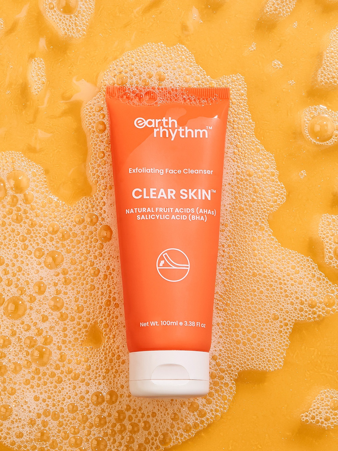 

Earth Rhythm Clear Skin Exfoliating Cleanser - 100 ml, Off white