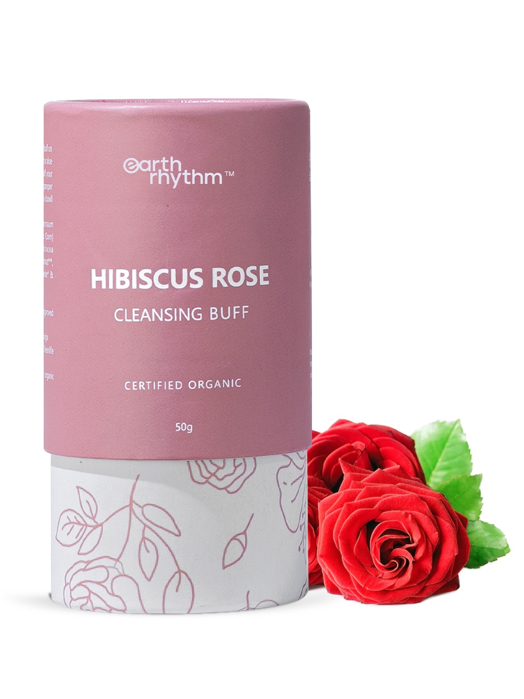 

Earth Rhythm Hibiscus Rose Organic Cleansing Buff 50 gm, Pink