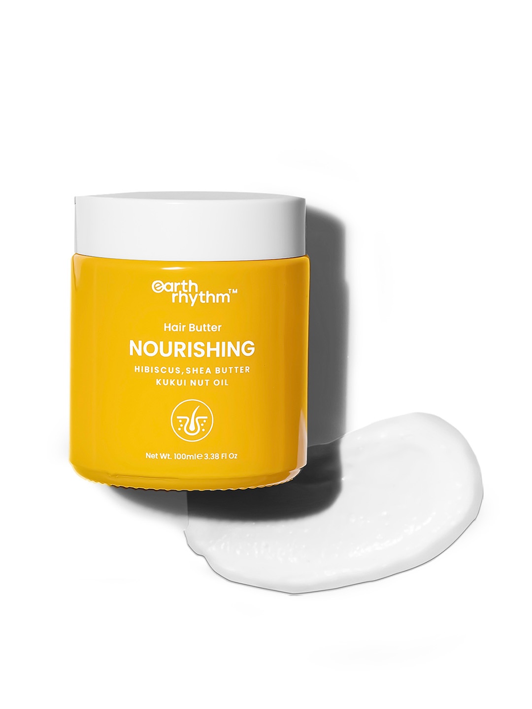 

Earth Rhythm Nourishing Hair Butter with Kukui Nut Oil 100 ml, White