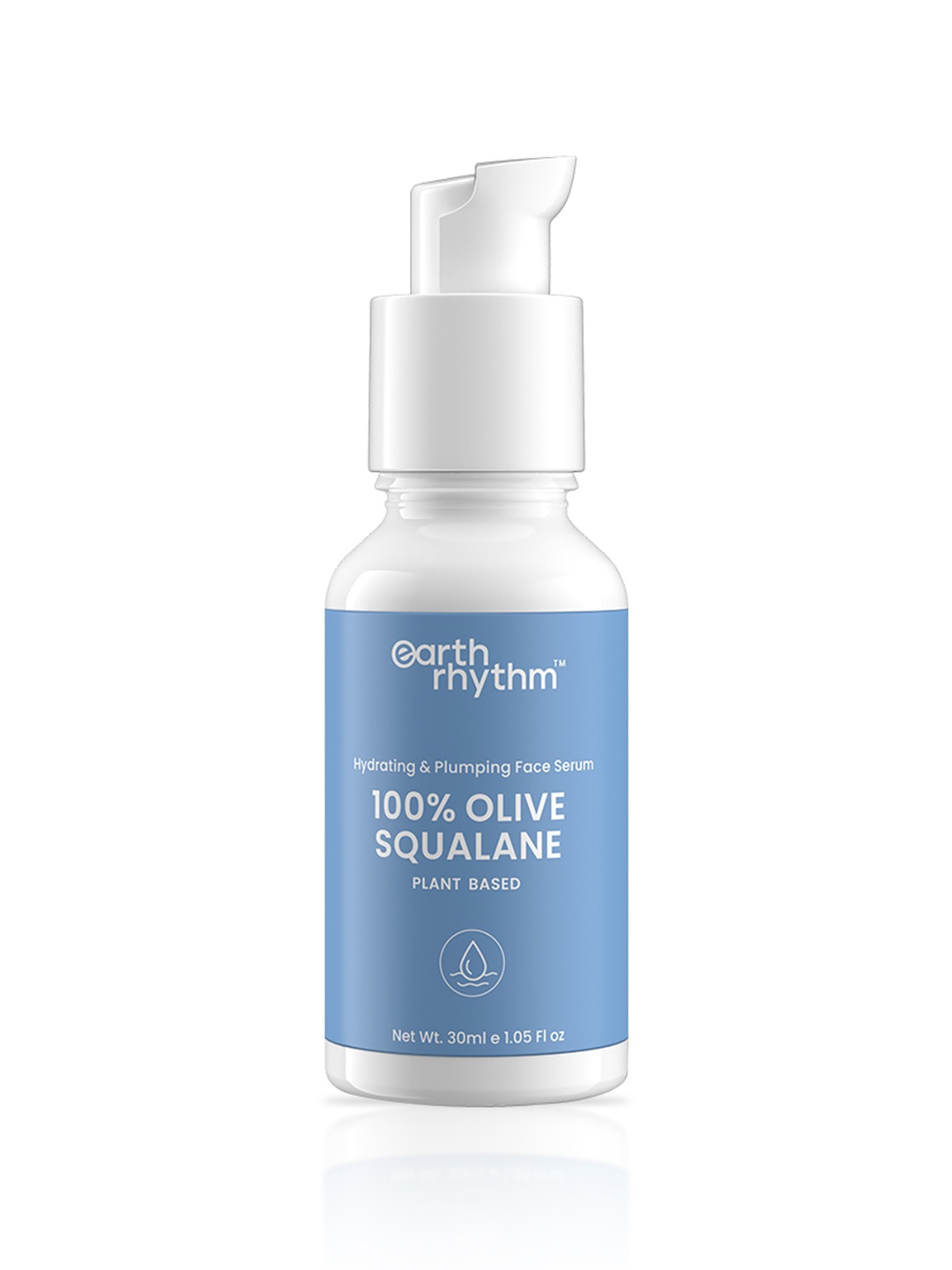 

Earth Rhythm 100% Squalane Plant Based Hydrating & Plumping Serum 30 ml, White