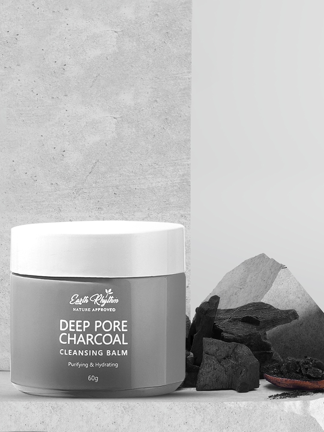 

Earth Rhythm Deep Pore Charcoal Cleansing Balm, Grey