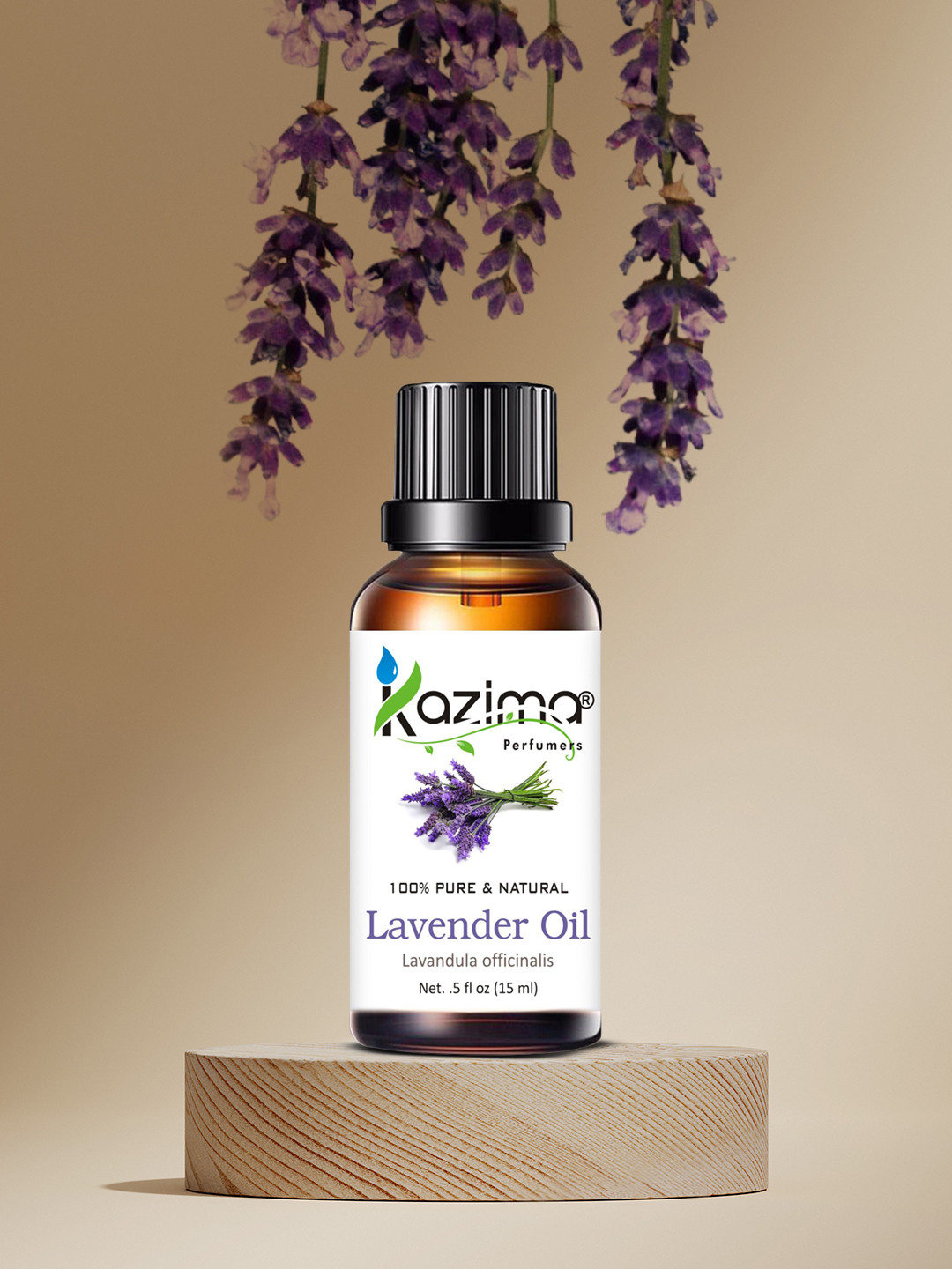 

KAZIMA Lavender Essential Oil 15 ml, Yellow