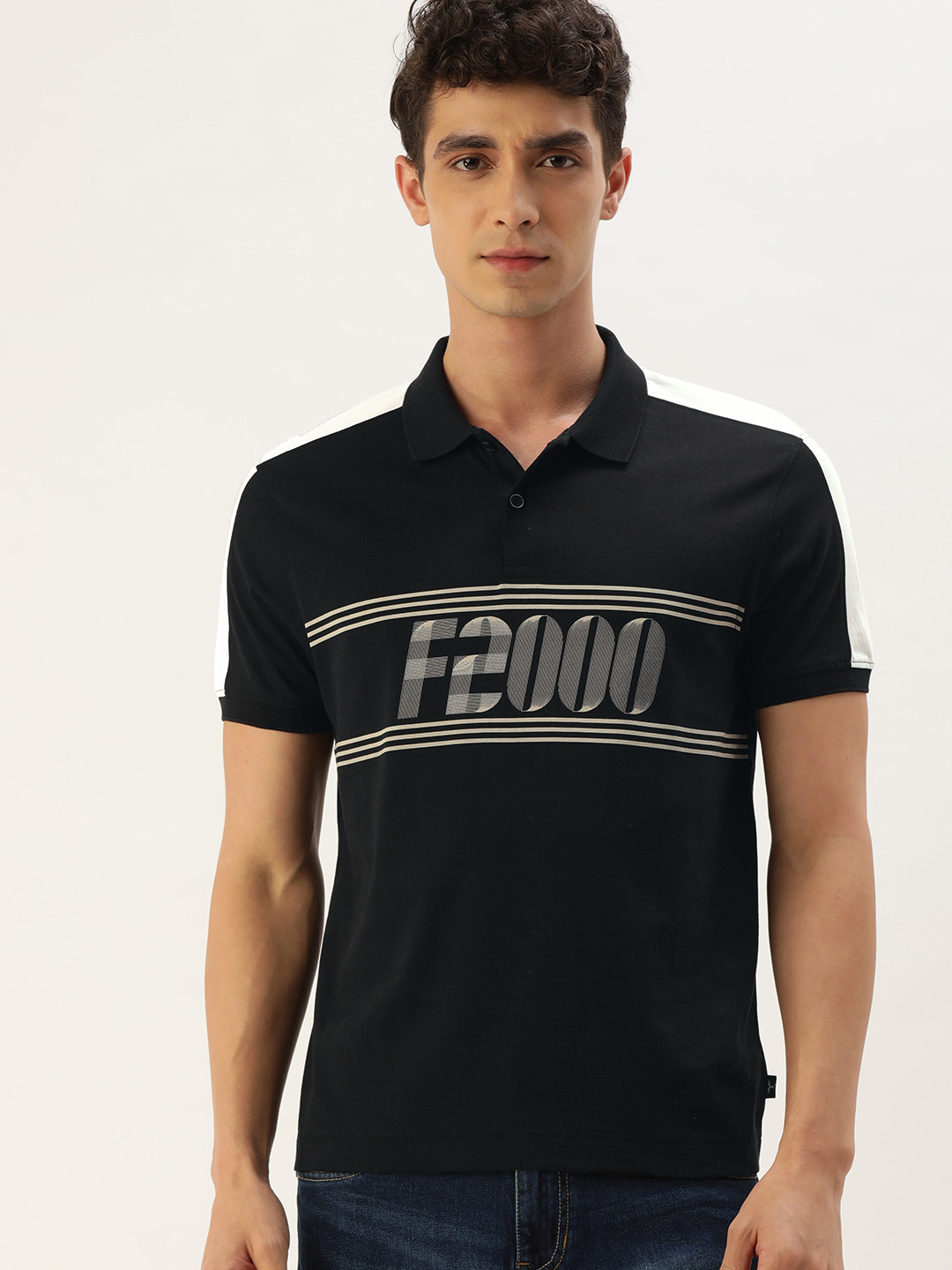 

Flying Machine Men Black Pure Cotton Printed Pure Cotton T-shirt