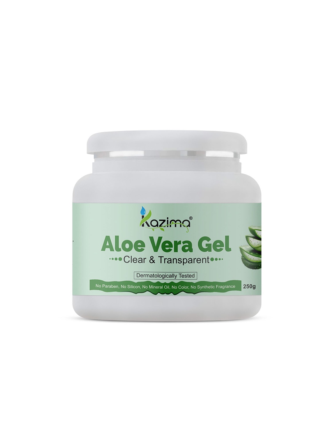 

KAZIMA Aloe Vera Gel for Skin & Hair - 250g, Transparent