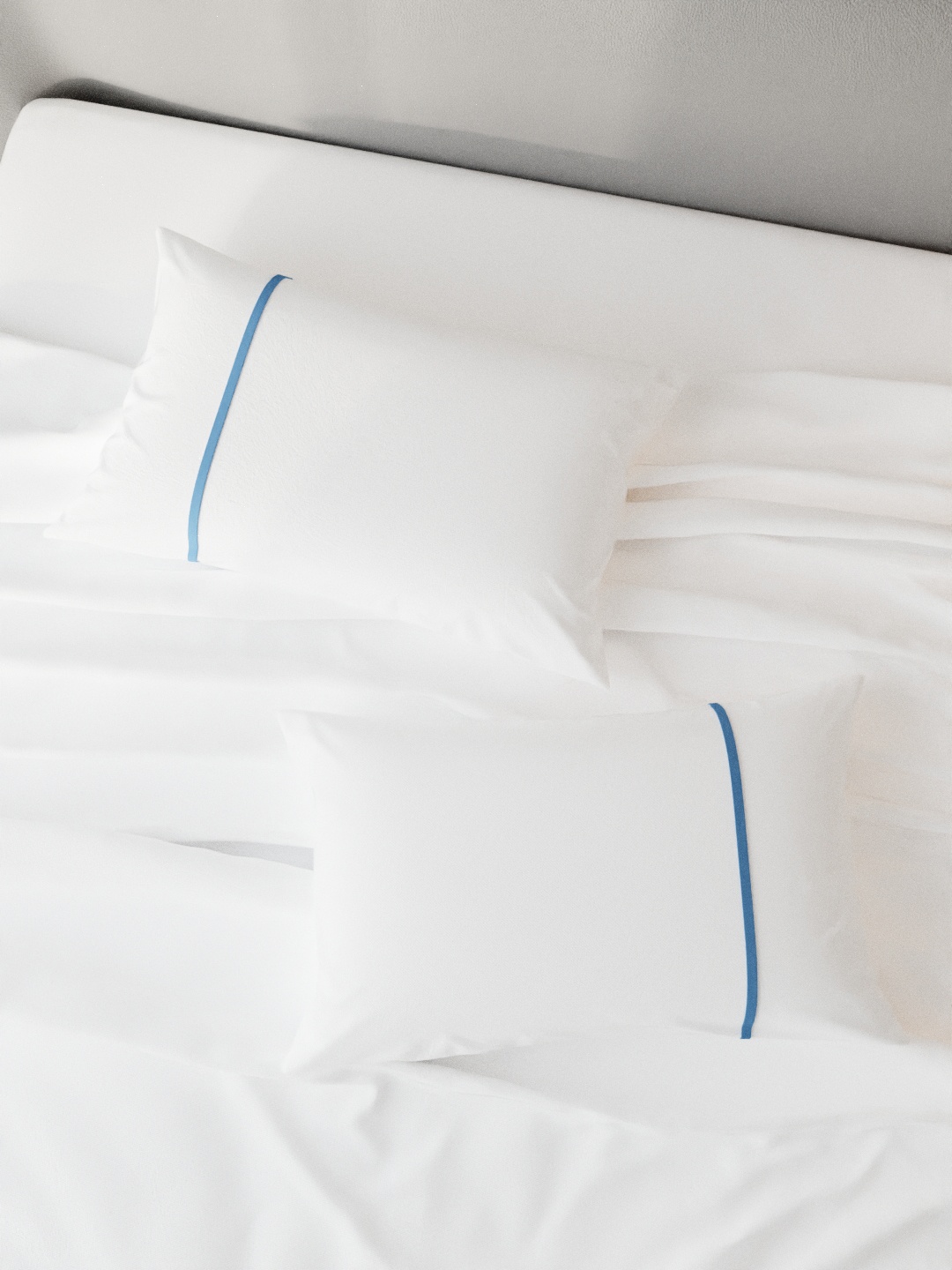 

Stoa Paris Pack Of 2 White Solid 144 TC Pure Cotton Pillow Covers