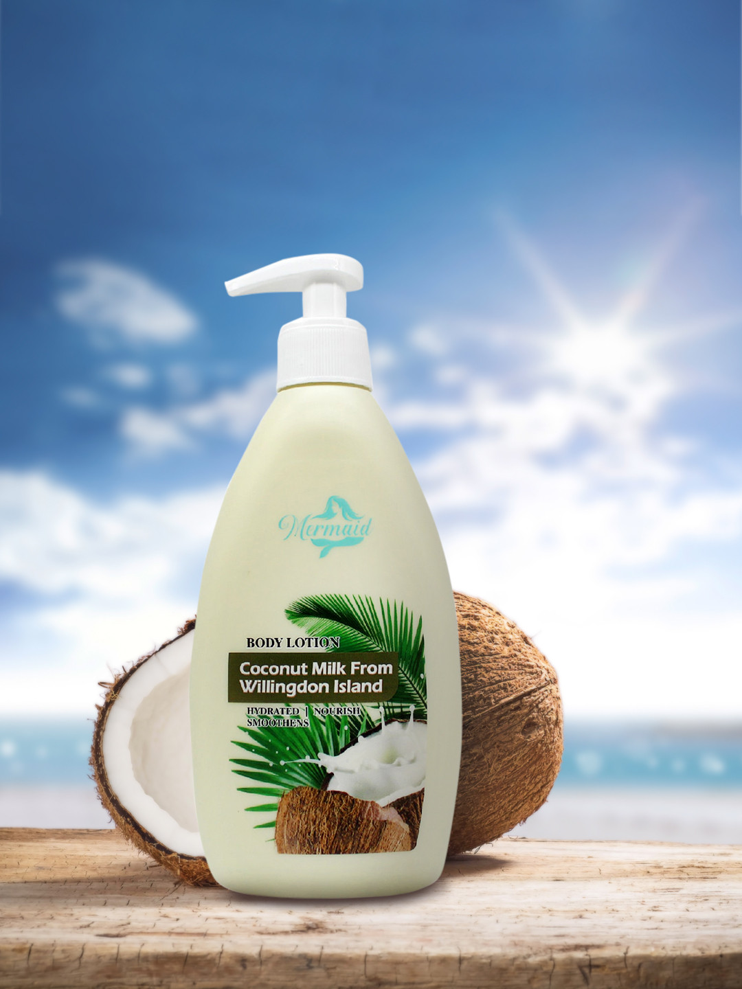 

Mermaid Coconut Milk Body Lotion 350ml, Cream