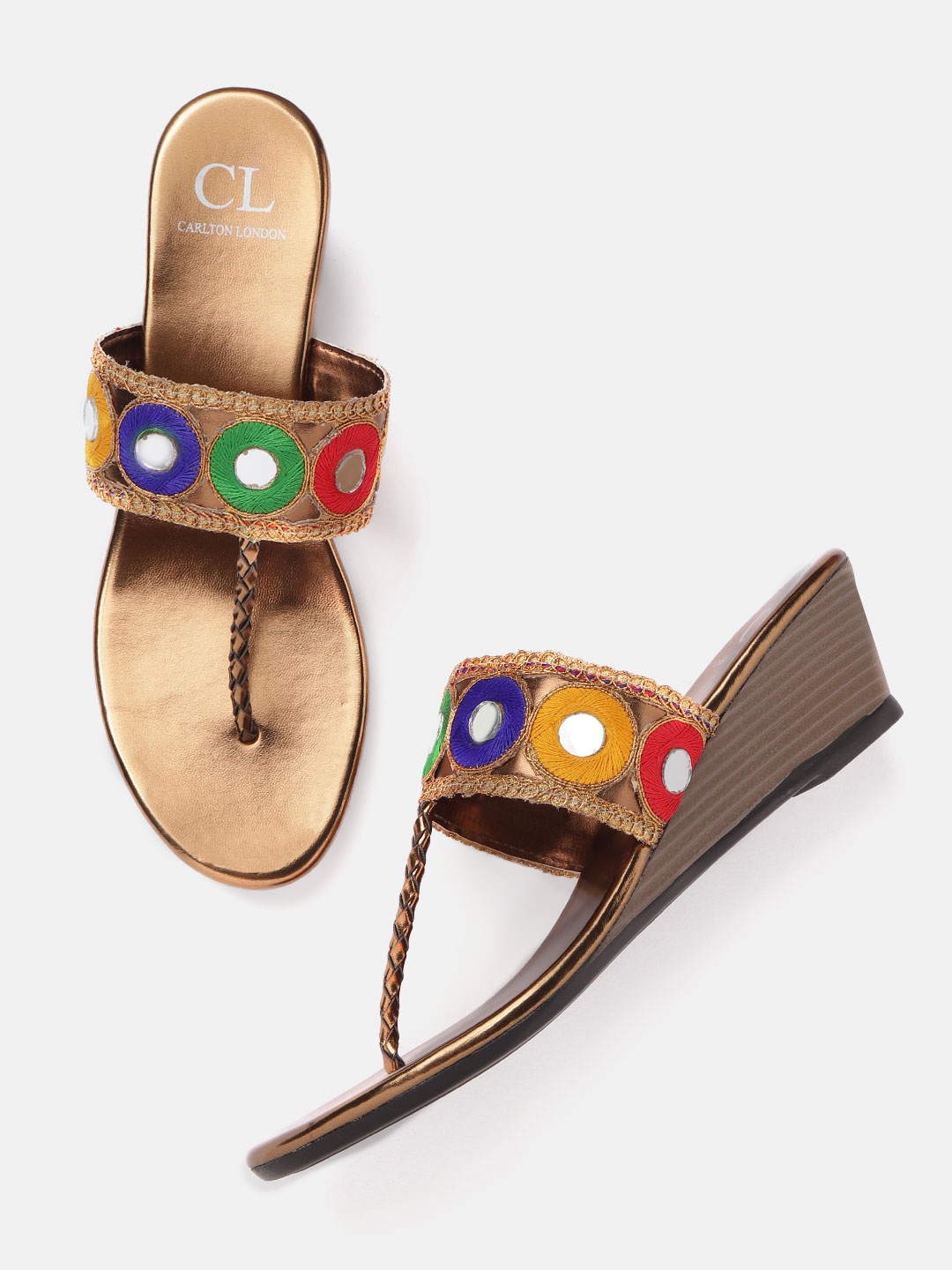

Carlton London Women Multicoloured Embellished Heels, Multi