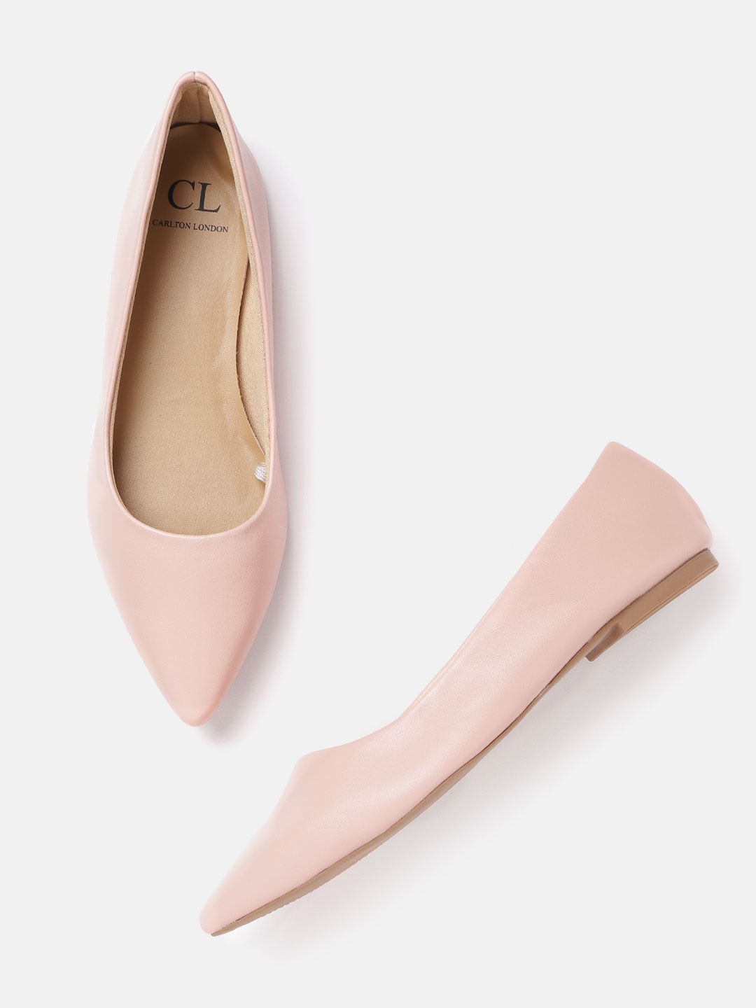 

Carlton London Women Pink Solid Ballerinas