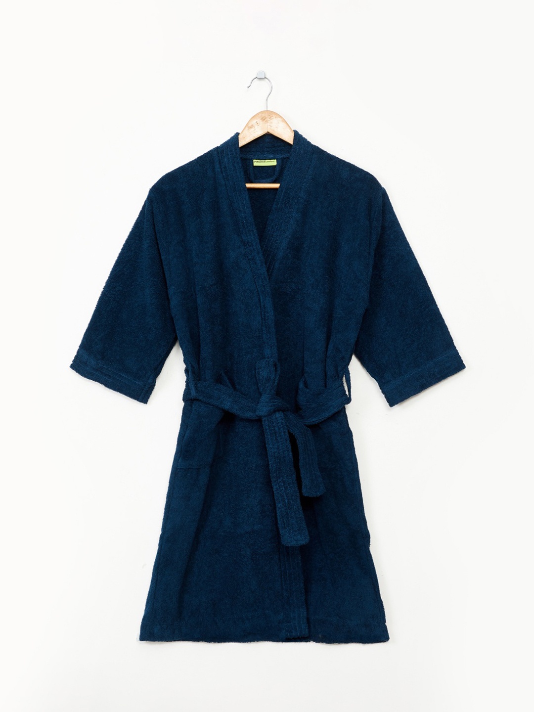 

Home Centre Unisex Blue Solid Prospero Cotton Bath Robe