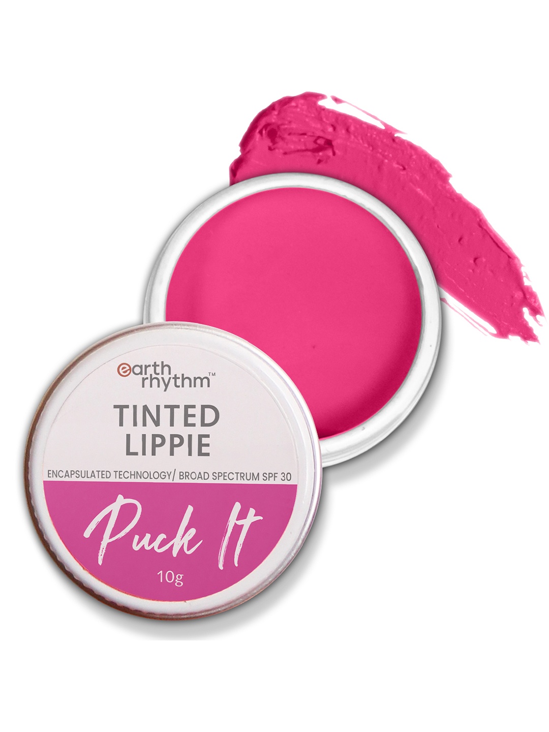 

Earth Rhythm Tinted Lippie Puck It Lip Balm SPF 30 - Pretty Pout, Pink