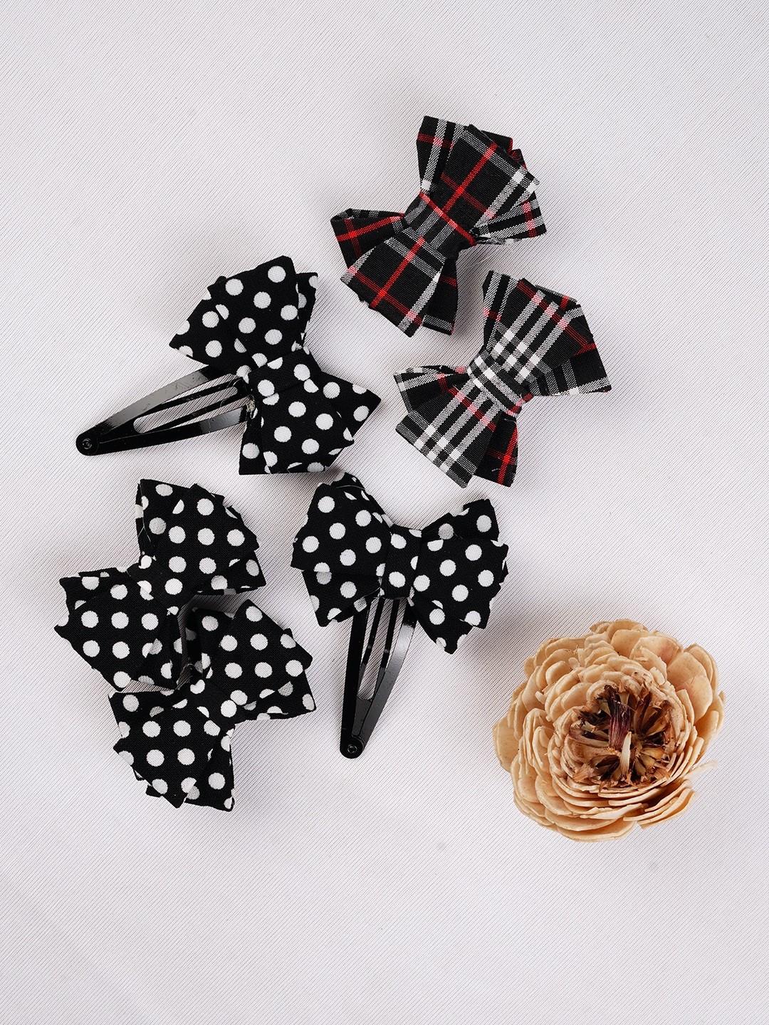 

Laida Girls Set of 6 Black Baby Clips