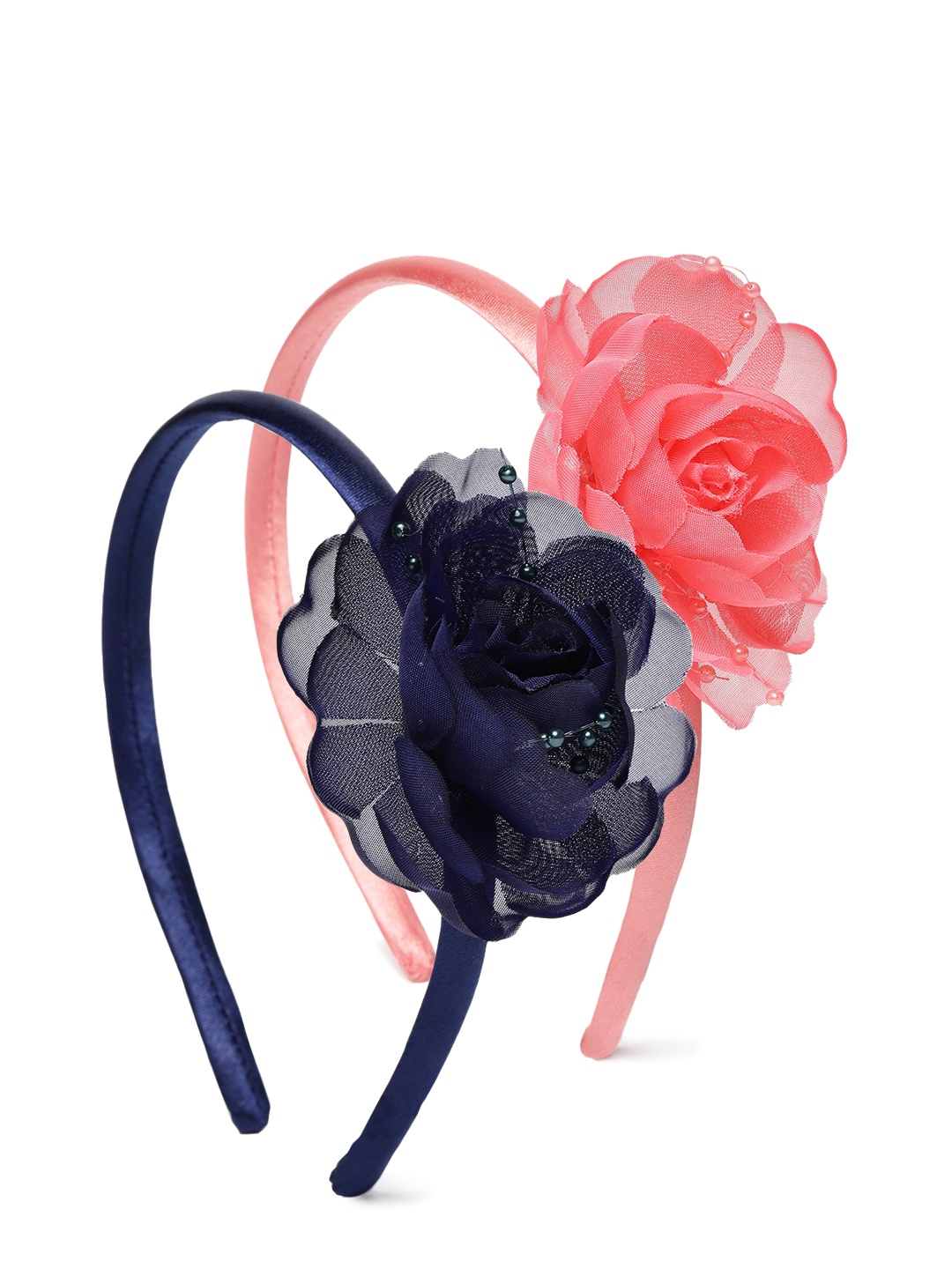 

LAIDA Set of 2 Embellished Floral Sustainable Hairbands, Multi