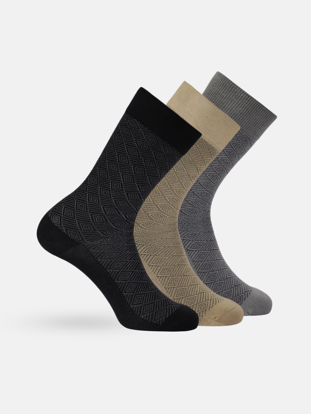 

INVICTUS Men Set of 3 Above Ankle-Length Socks, Black
