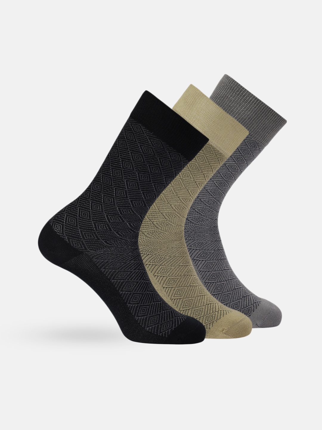 

INVICTUS Men Set of 3 Above Ankle-Length Socks, Black