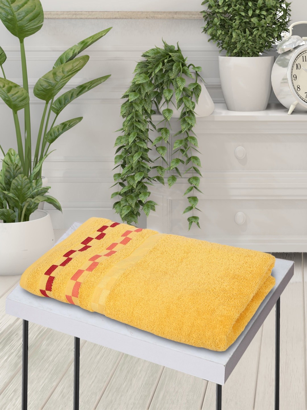 

BIANCA Yellow Solid 450 GSM Bath Towel