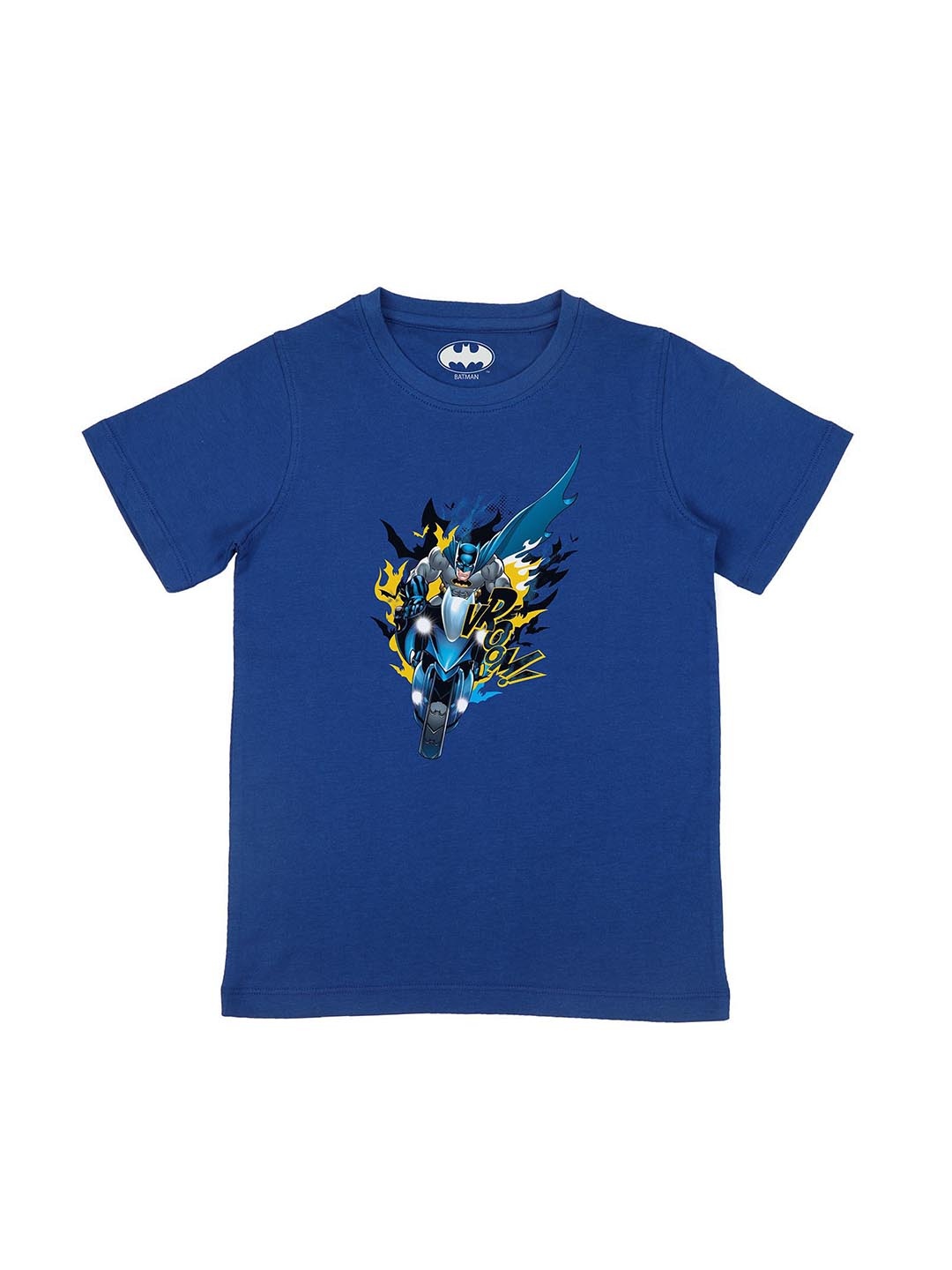 

Batman Boys Blue Batman Printed Applique T-shirt