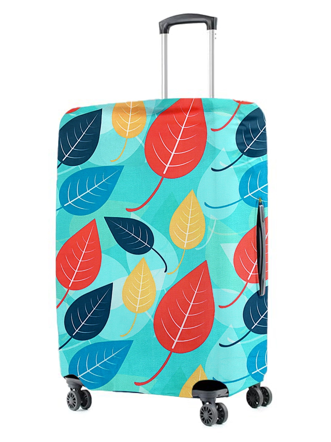 

Cortina Turquoise Printed Protective Small Trolley Bag Cover, Blue