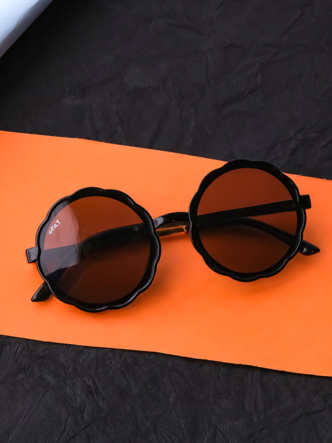 

Spiky Kids Black Lens & Black Round Sunglasses with UV Protected Lens