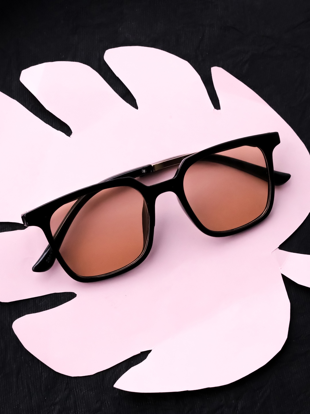 

Spiky Kids Brown Lens & Black Square Sunglasses with UV Protected Lens