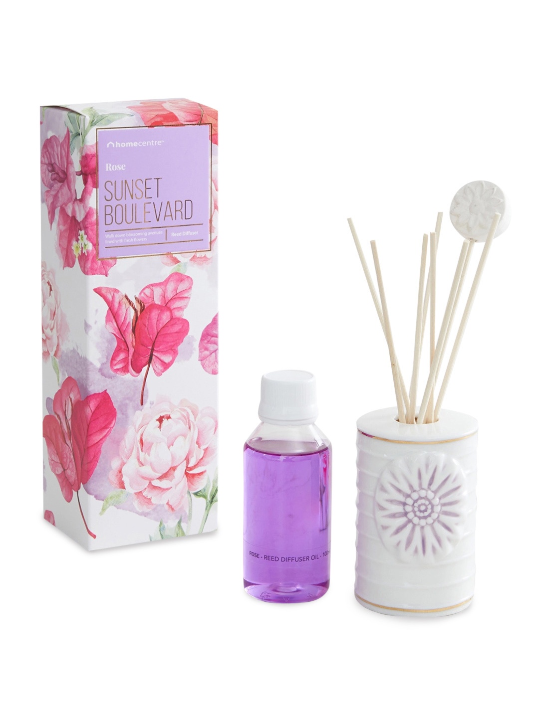 

Homecentre Set of 10 Redolance Premium Reed Diffuser, White