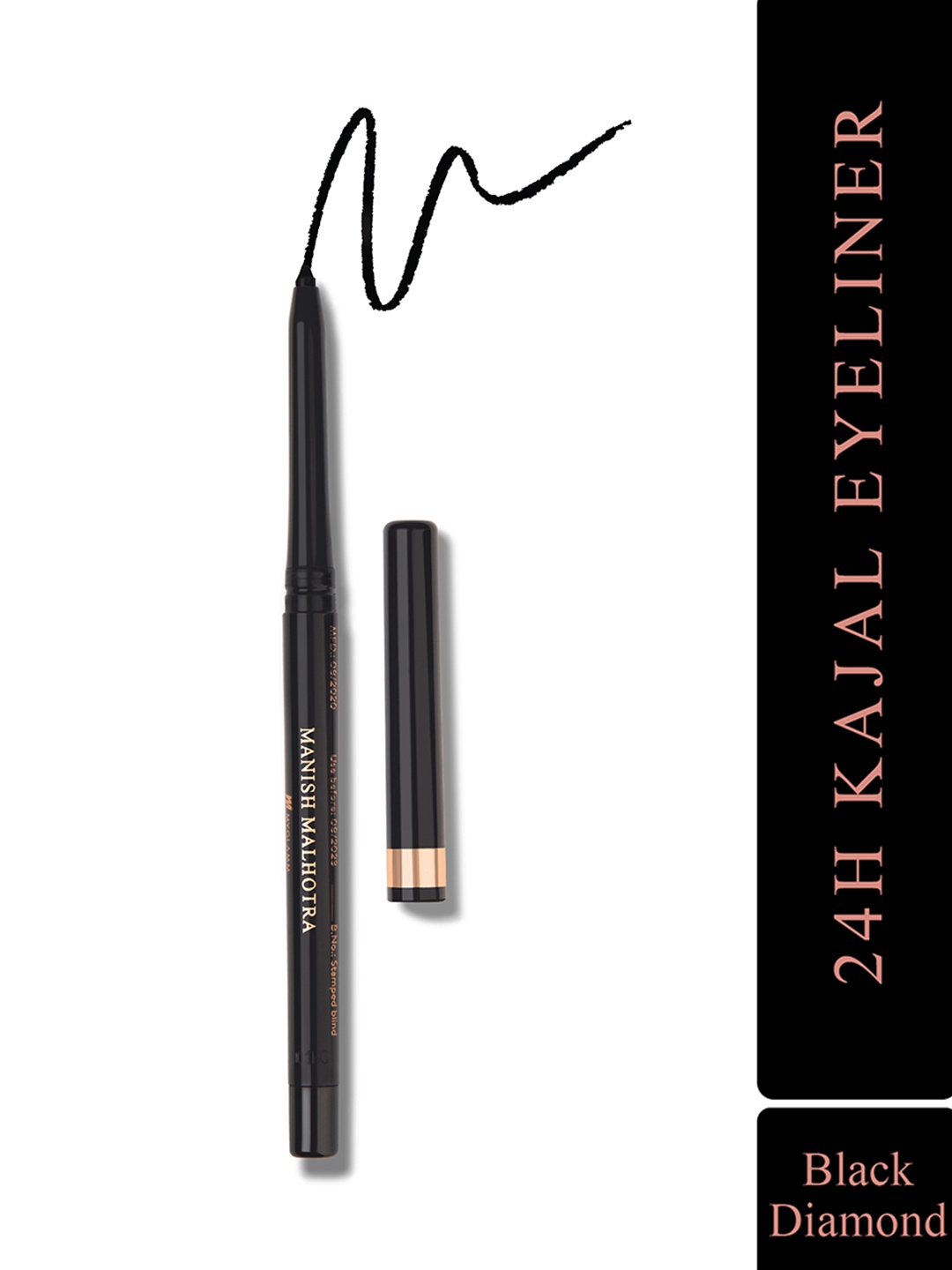 

Manish Malhotra Beauty By MyGlamm 24H Kajal Eyeliner-Black Diamond-0.35g
