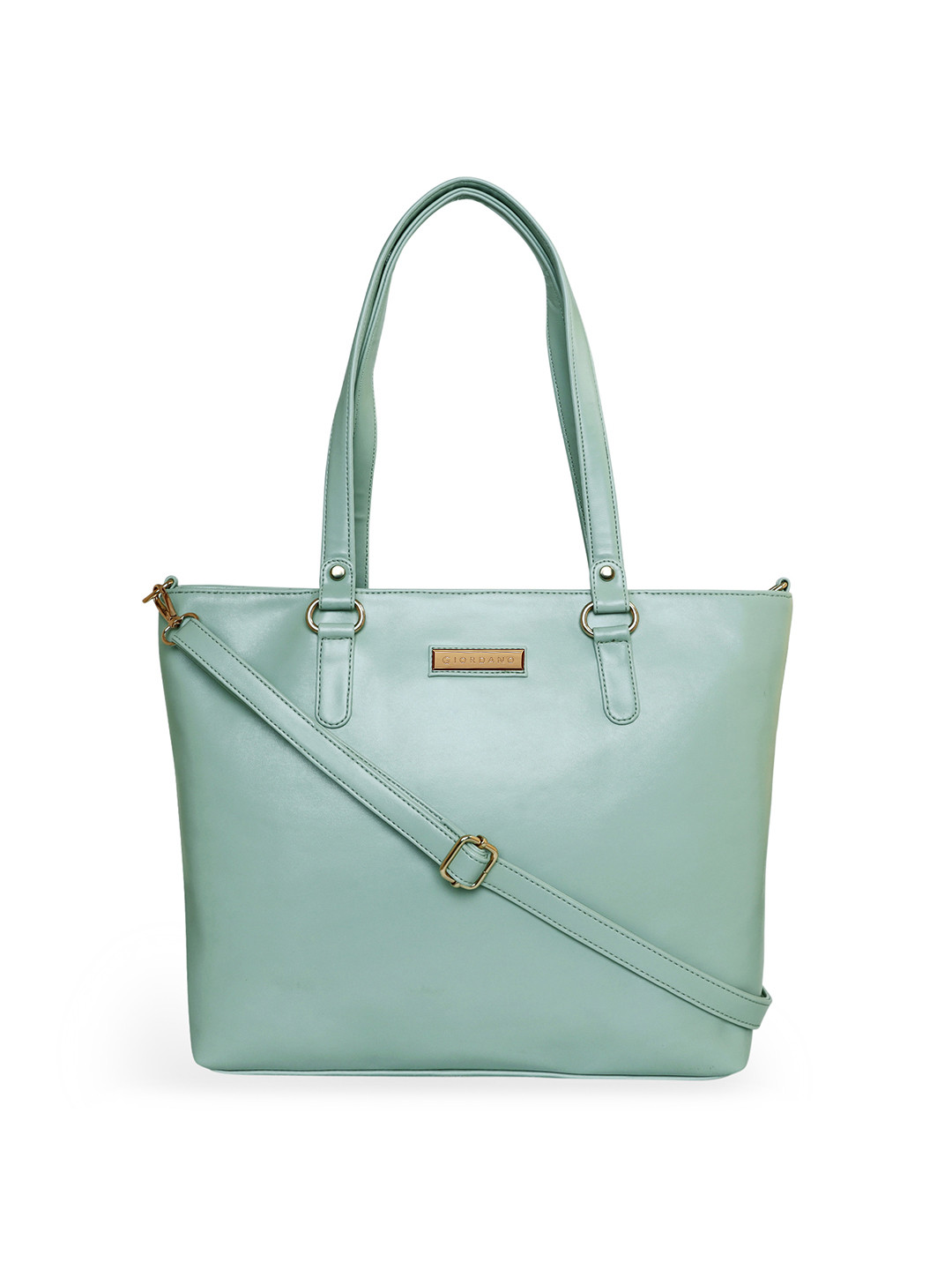 

GIORDANO Green PU Structured Handheld Bag