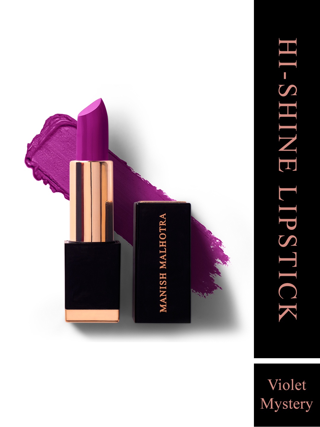 

Manish Malhotra Beauty By MyGlamm Hi-Shine Lipstick-Violet Mystery-4g, Purple