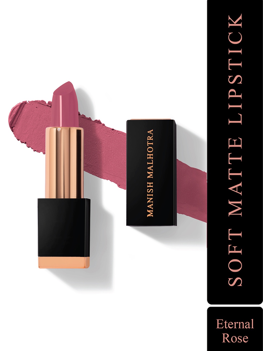 

Manish Malhotra Beauty By MyGlamm Soft Matte Lipstick-Eternal Rose-4g, Pink