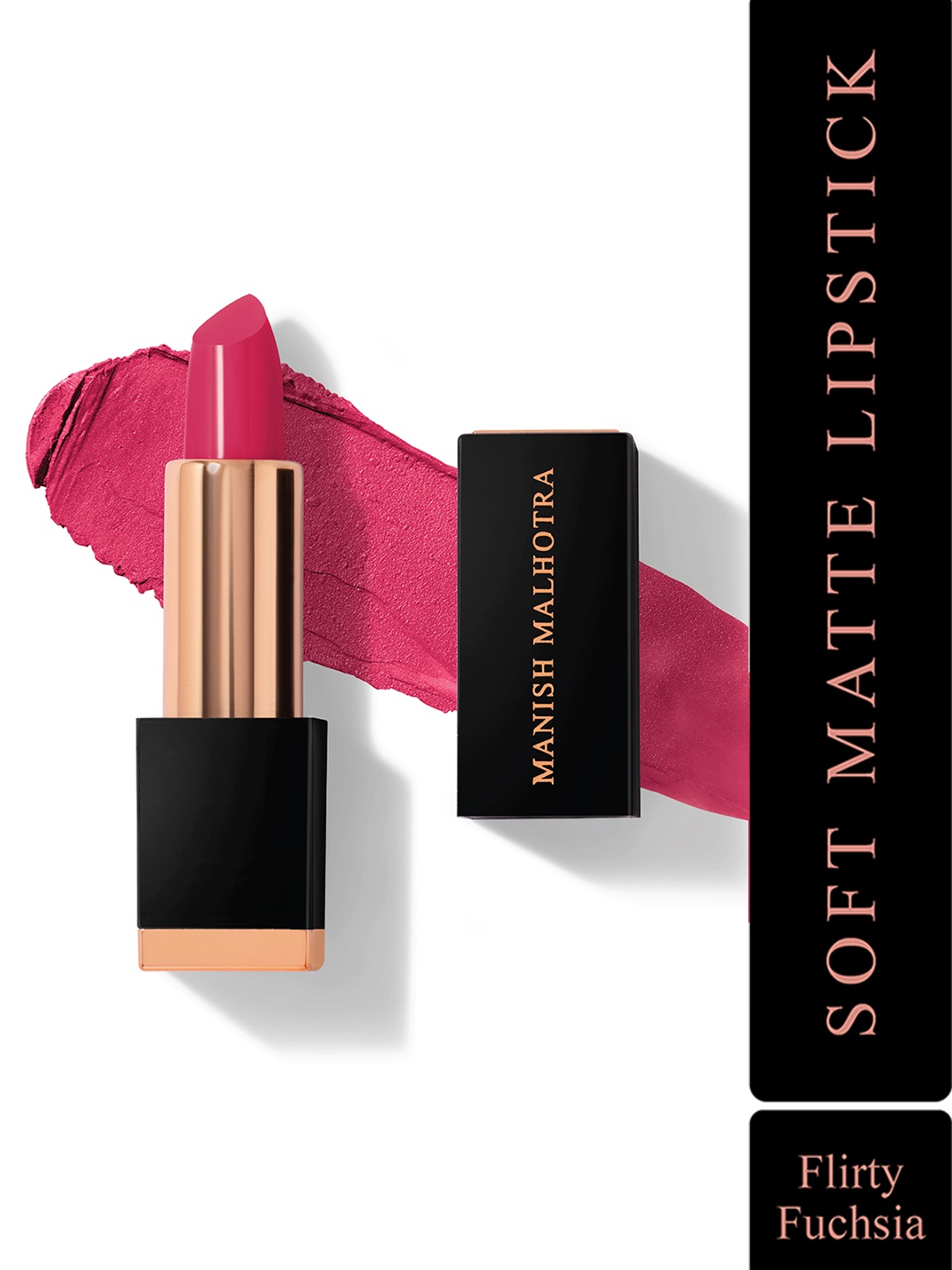 

MyGlamm Manish Malhotra Beauty Soft Matte Lipstick-Flirty Fuchsia-4g