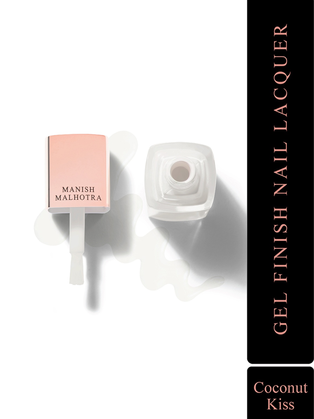

MyGlamm Manish Malhotra Beauty Gel Finish Nail Lacquer-Pastel-Coconut Kiss-10ml, White