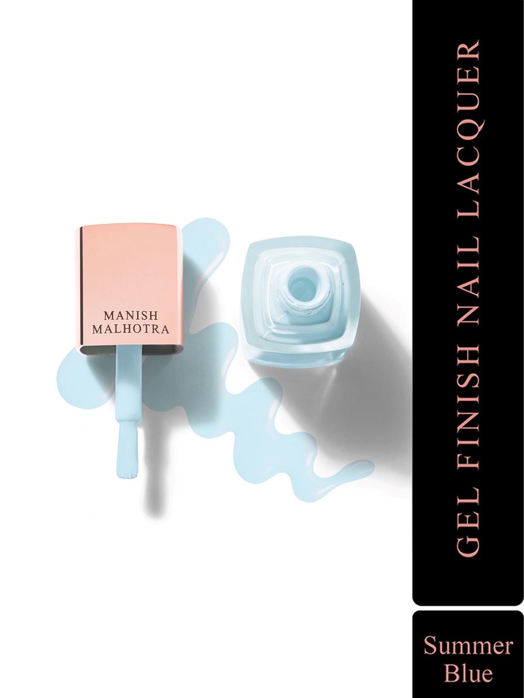 

MyGlamm Manish Malhotra Beauty Gel Finish Nail Lacquer-Pastel-Summer Blue-10ml