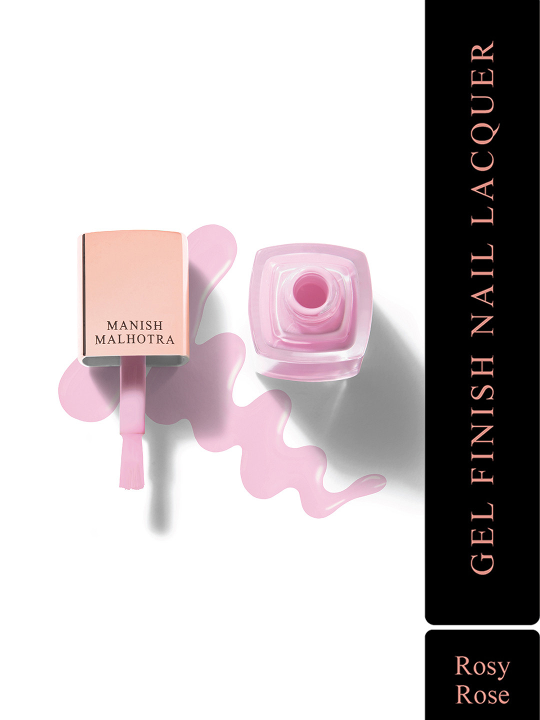 

MyGlamm Manish Malhotra Beauty Gel Finish Nail Lacquer-Pastel-Rosy Rose-10ml, Pink
