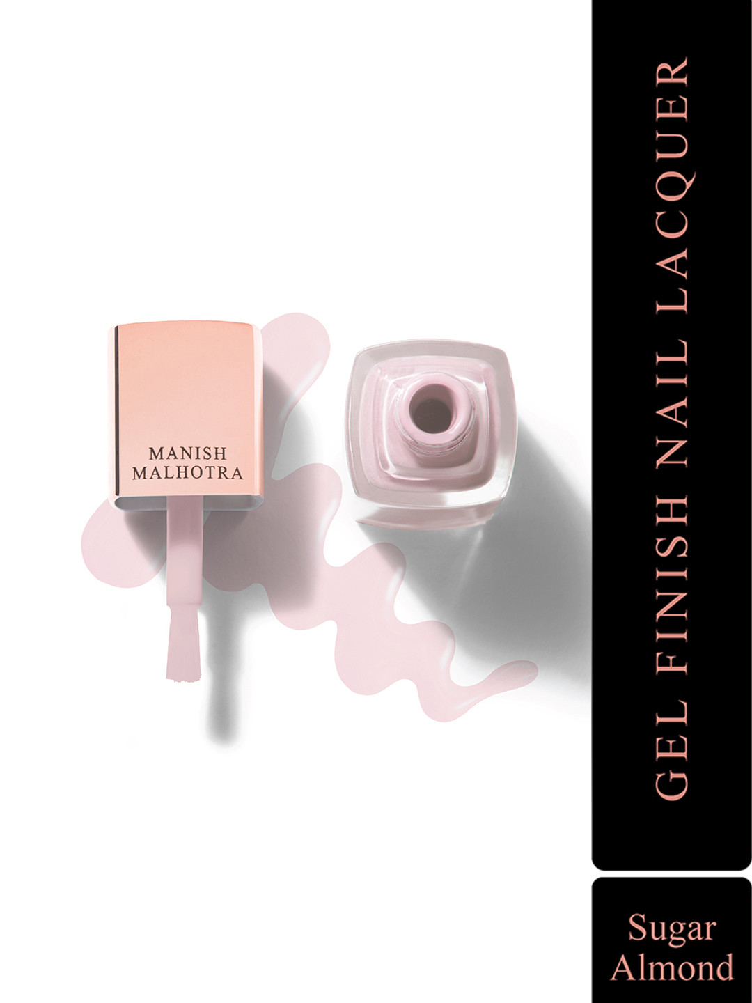 

Manish Malhotra Beauty By MyGlamm Gel Finish Nail Lacquer Pastel - Sugar Almond, Beige
