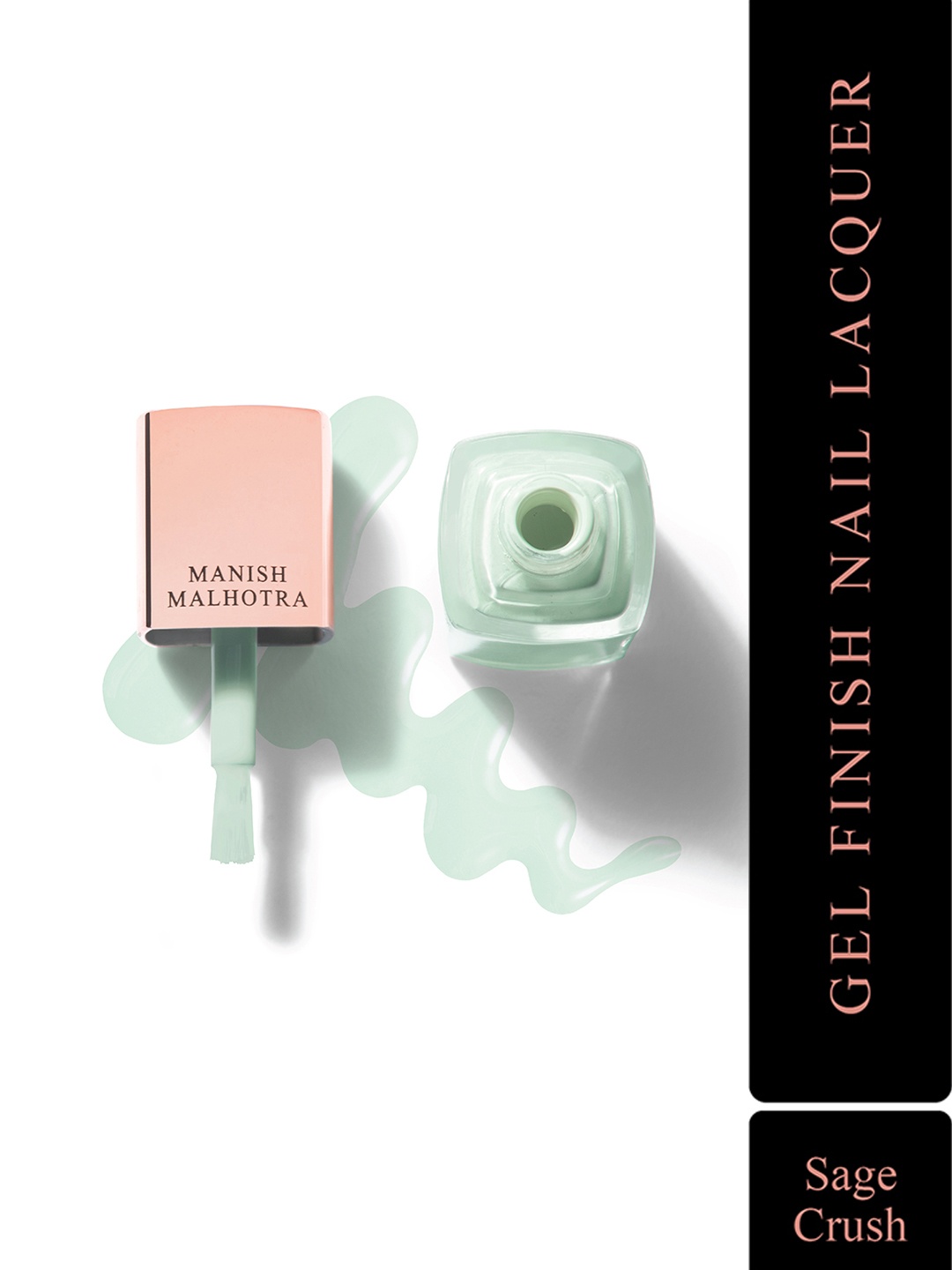 

MyGlamm Manish Malhotra Beauty Gel Finish Nail Lacquer-Pastel-Sage Crush-10ml, Green