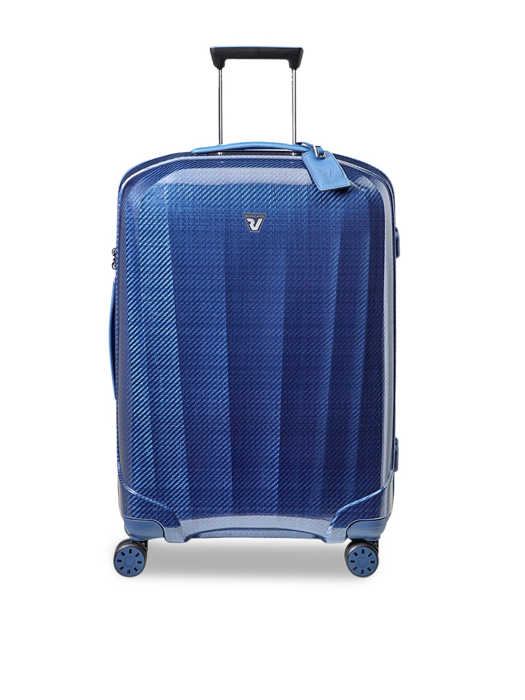 

RONCATO WE ARE GLAM Range Blu & Blu Acciaio Color Hard Large Luggage, Blue