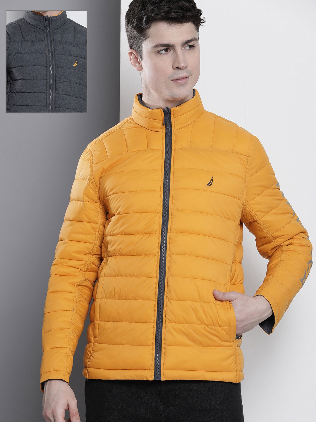 

Nautica Reversible Puffer Jacket, Yellow