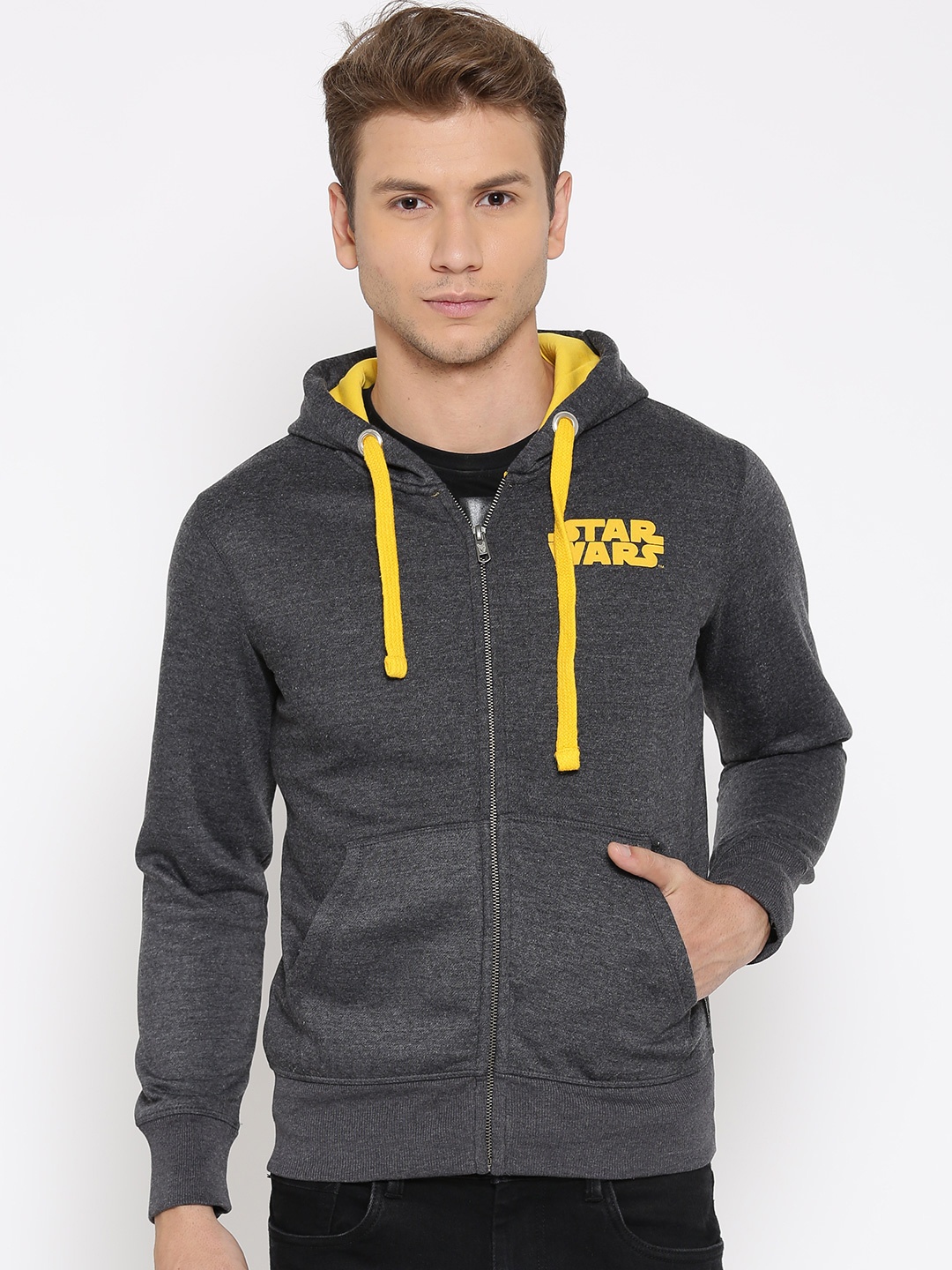 

Free Authority Star Wars Print Grey Sweatshirt for Men, Charcoal
