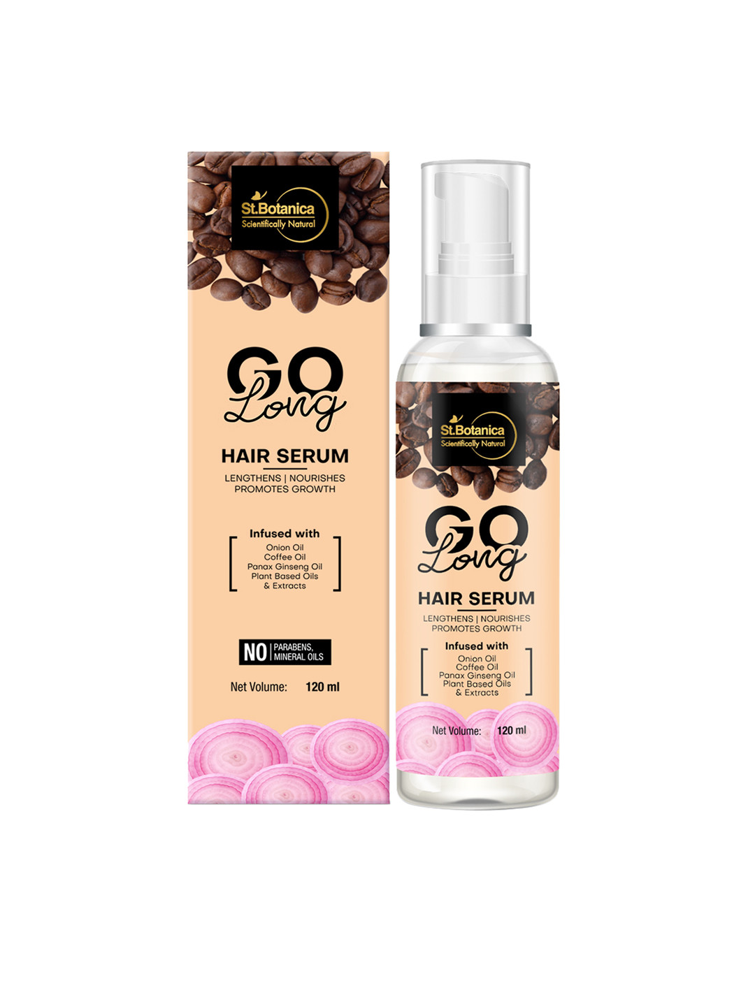 

St.Botanica Go Long Onion Hair Serum 120ml, Brown