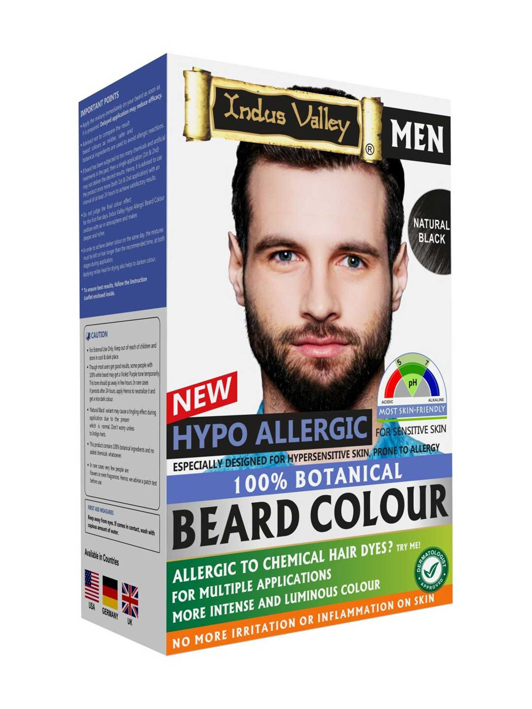 

Indus Valley Men Black Botanical Hypo Allergic Beard Colour