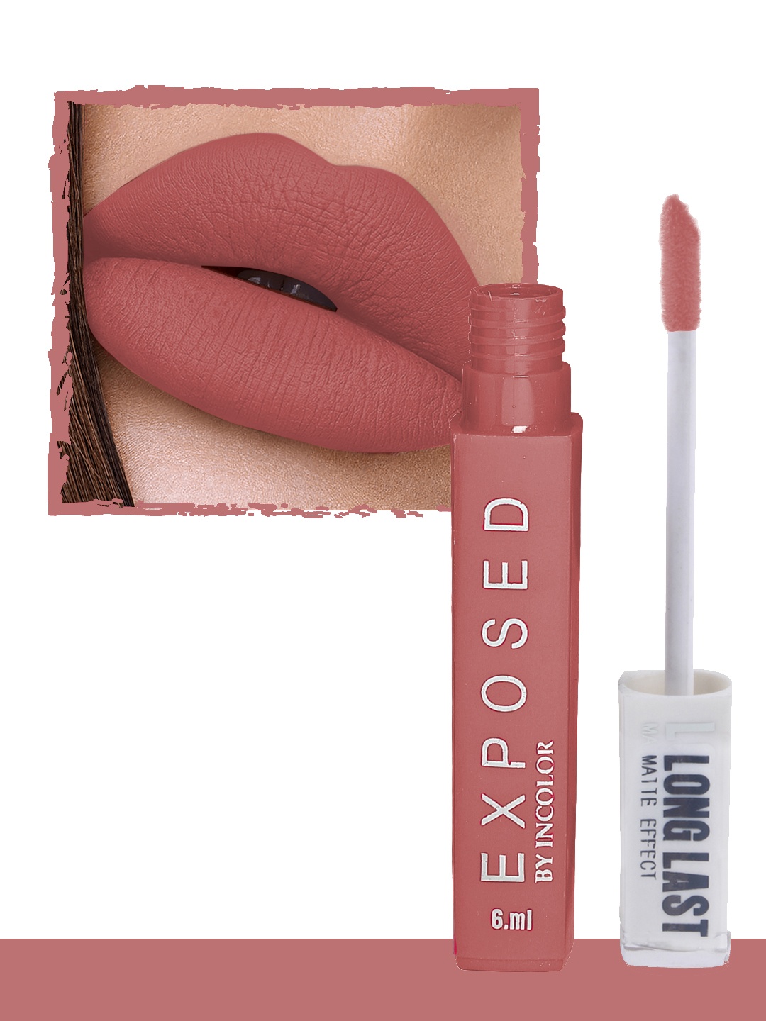 

INCOLOR Exposed Long Last Matte Effect Lip gloss 09, Brown