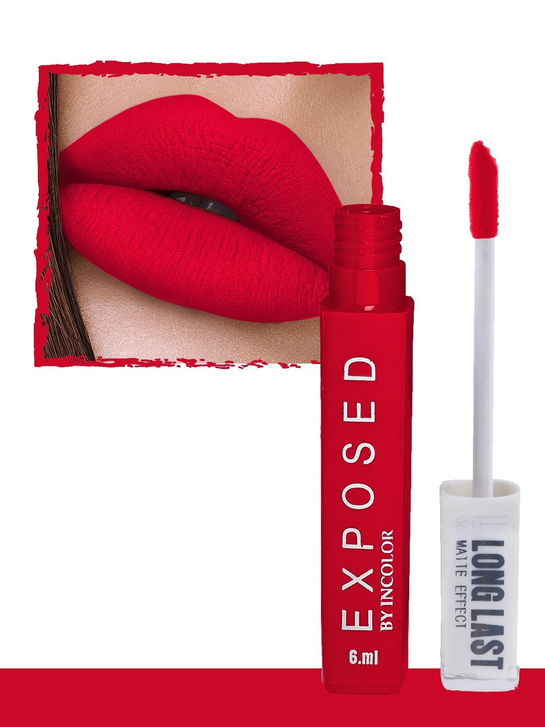 

INCOLOR Exposed By Incolor Long Last Matte Effect Lip gloss 06, Orange