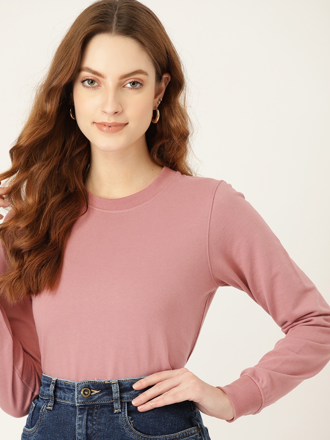 

DressBerry Women Mauve Sweatshirt