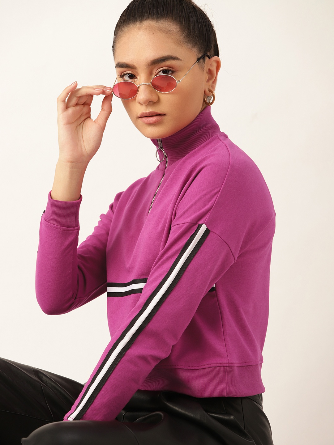 

DressBerry Women Purple Sweatshirt